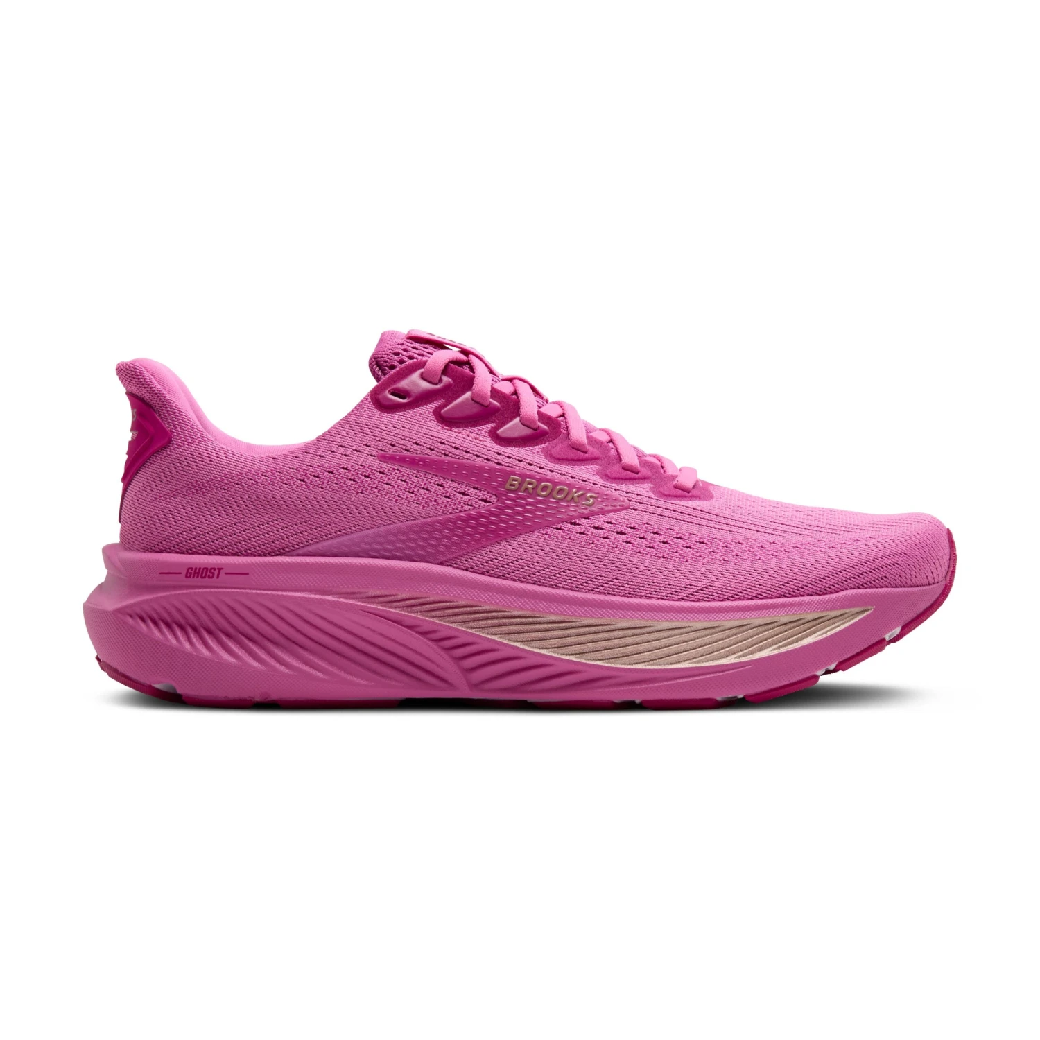 BROOKS Women's Ghost 17 (648 - Pink/Fuchsia/Gold) 1 BROOKS Women's Ghost 17 (648 - Pink/Fuchsia/Gold)