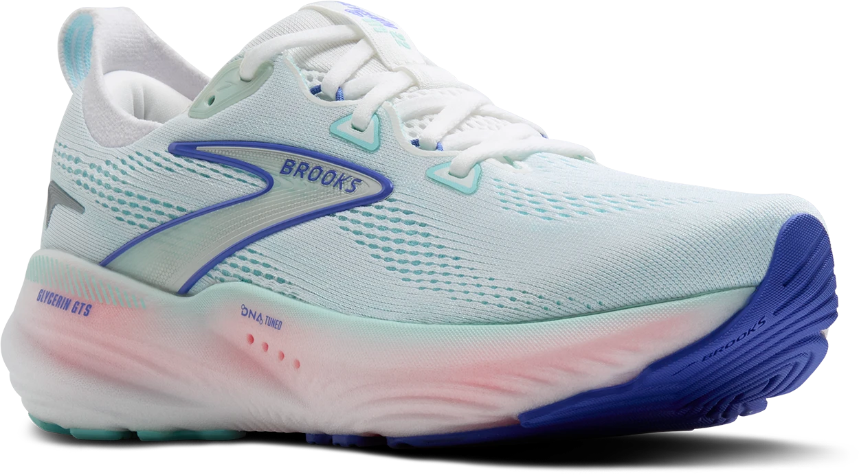 BROOKS Women's Glycerin GTS 22 (110 - White/Limpet Shell/Amparo Blue) 3 BROOKS Women's Glycerin GTS 22 (110 - White/Limpet Shell/Amparo Blue) - Image 3