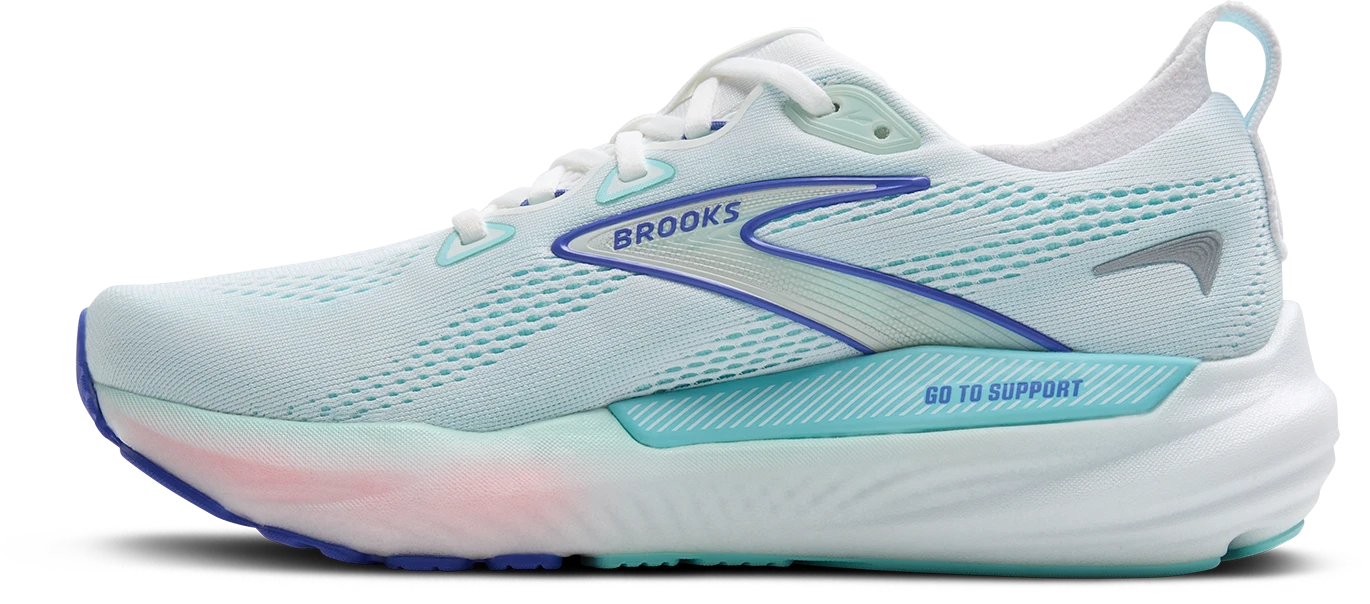 BROOKS Women's Glycerin GTS 22 (110 - White/Limpet Shell/Amparo Blue) 2 BROOKS Women's Glycerin GTS 22 (110 - White/Limpet Shell/Amparo Blue) - Image 2
