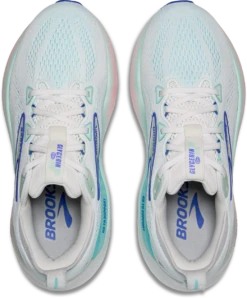 BROOKS Women's Glycerin GTS 22 WIDE (110 - White/Limpet Shell/Amparo Blue) -TCRunning Shop 120435 110 O Glycerin GTS 22