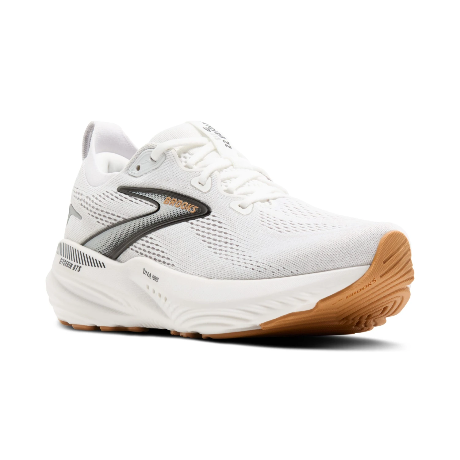 BROOKS Women's Glycerin GTS 22 (135 - White/Grey/Black) 2 BROOKS Women's Glycerin GTS 22 (135 - White/Grey/Black) - Image 2