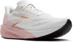 BROOKS Women's Launch 11 (164 - White/Gold/Pink) -TCRunning Shop 120439 164 A Launch 11