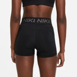 Nike Women's Pro 3" Training Shorts - Black/Iron Grey -TCRunning Shop 1D29BDA1 D771 40EC 96E4 C58AB535DF77