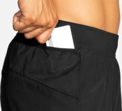 BROOKS Men's Sherpa 5" Short (001 - Black) -TCRunning Shop 211332 001 D3 Sherpa 5in Short