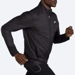BROOKS Men's Shield Hybrid Jacket 2.0 (001 - Black) -TCRunning Shop 211415 001 mv shield hybrid jacket mens running jacket