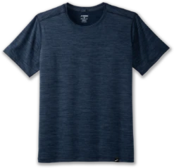 BROOKS Men’s Luxe Short Sleeve (412 - Heather Blue Slate)