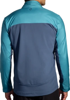 BROOKS Men's Shield Hybrid Jacket 3.0 (418 - Storm Blue/Blue Slate) -TCRunning Shop 211524 418 MB Shield Hybrid Jacket 3