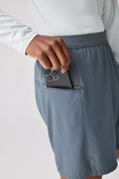 BROOKS Men's Journey 7" 2-in-1 Short (097 - Storm) -TCRunning Shop 211543 097 D2 Journey 7in 2in1 Short