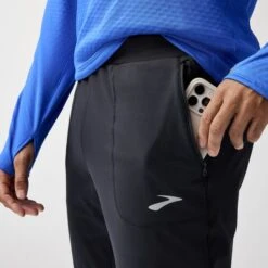 BROOKS Men's Momentum Thermal Pant (001 - Black) -TCRunning Shop 211567 001 d2 momentum thermal pant 2 mens thermal running pants