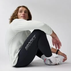 BROOKS Men's Momentum Thermal Tight 2.0 (021 - Black/Speed Logo) -TCRunning Shop 211568 021 mv momentum thermal tight 2 mens thermal running tight