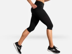 BROOKS Women's Method 1/2 Crop Tight (001 - Black) -TCRunning Shop 221477 001 MV Method 12 Crop Tight