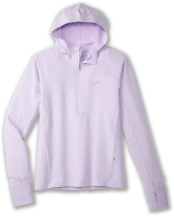 BROOKS Women's Notch Thermal Hoodie 2.0 (505 - Light Purple)