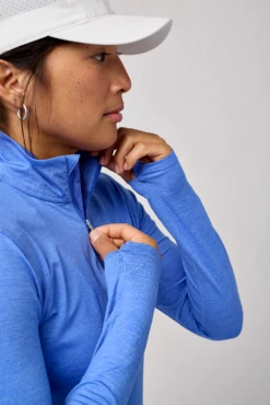 Brooks Women's Dash 1/2 Zip 2.0 Performance Running Pullover -TCRunning Shop 221651 483 D1 Dash Half Zip 2