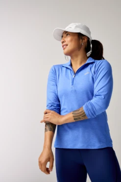 Brooks Women's Dash 1/2 Zip 2.0 Performance Running Pullover -TCRunning Shop 221651 483 MV Dash Half Zip 2