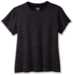 BROOKS Women’s Luxe Short Sleeve (009 - Heather Deep Black)