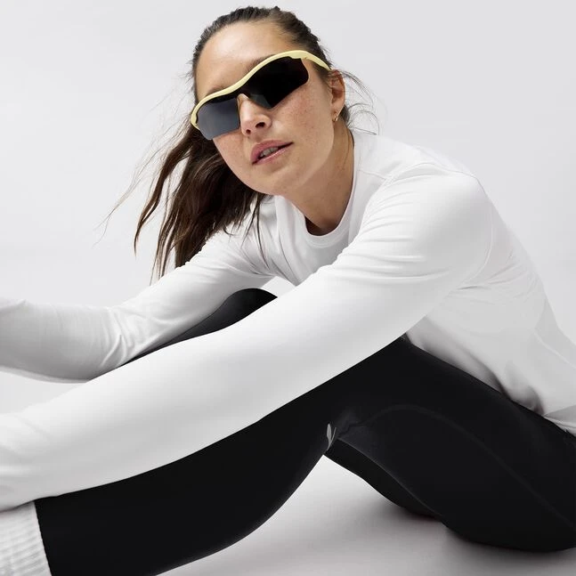 Brooks Women's Luxe Long Sleeve Performance Running Top - White 5 Brooks Women's Luxe Long Sleeve Performance Running Top - White - Image 5