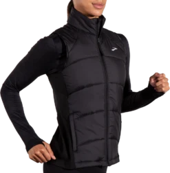 BROOKS Women's Shield Hybrid Vest 3.0 (001 - Black) -TCRunning Shop 221695 001 MV Shield Hybrid Vest 3