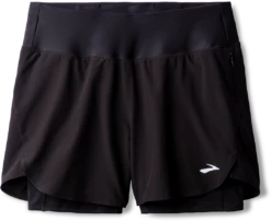 Brooks Women's Chaser 5" 2-in-1 Running Shorts 2.0 - Black