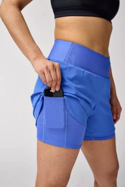 BROOKS Women's Chaser 5" 2-in-1 Short 2.0 (439 - Bluebell) -TCRunning Shop 221706 439 D1 Chaser 5in 2in1 Short 2