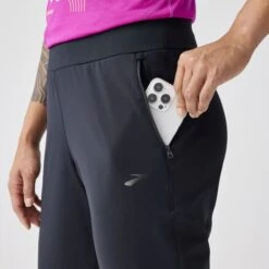 BROOKS Women's Momentum Thermal Jogger 2.0 (001 - Black) -TCRunning Shop 221736 001 d1 momentum thermal jogger 2 womens thermal running pant