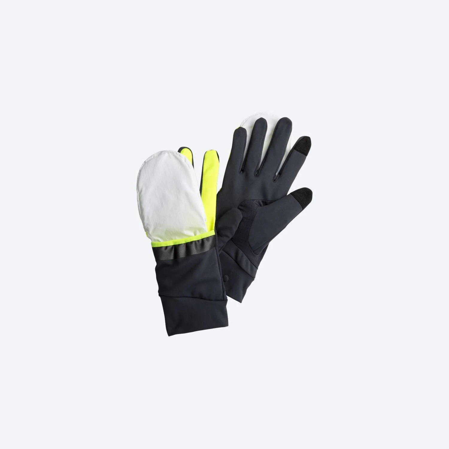 BROOKS Unisex Draft Hybrid Glove - Asphalt/Nightlife/White 1 BROOKS Unisex Draft Hybrid Glove - Asphalt/Nightlife/White