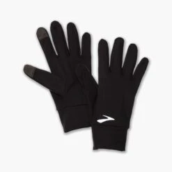 BROOKS Unisex Fusion Midweight Glove 2.0 - Black Performance Running Gloves