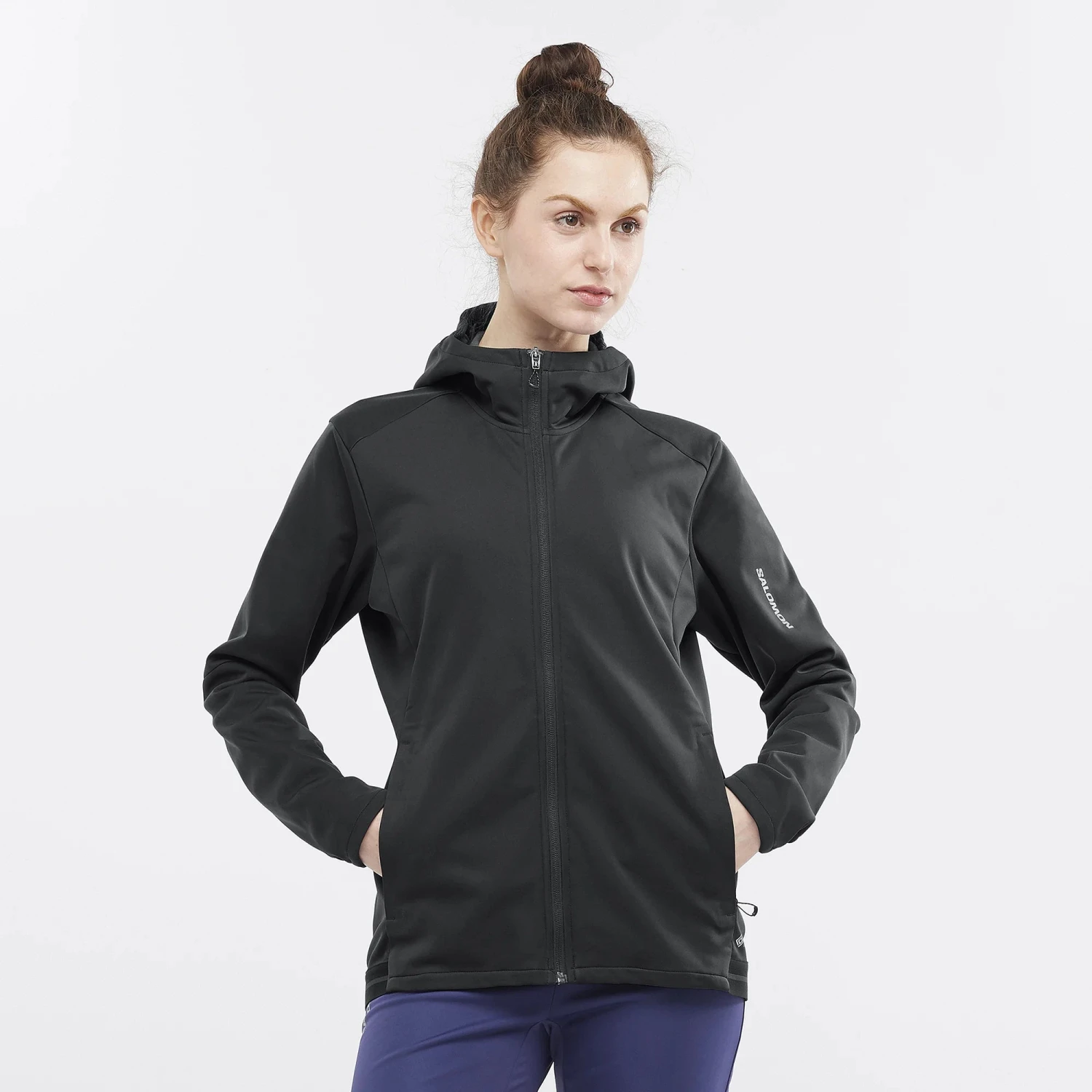 Salomon Women’s Gore-Tex Infinium Windstopper Jacket (Deep Black) 2 Salomon Women’s Gore-Tex Infinium Windstopper Jacket (Deep Black) - Image 2