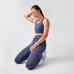 BROOKS Women's Luxe Pocket Bra (476 - Htr Nightshadow) -TCRunning Shop 300646 476 MV4 Luxe Pocket Sports Bra