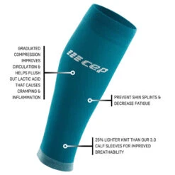 CEP Men's Ultralight Compression Calf Sleeves (Petrol/Light Grey) 9 CEP Men's Ultralight Compression Calf Sleeves (Petrol/Light Grey) -TCRunning Shop 35 540x cbe41666 83ef 488c a1f1 1ce84366f448