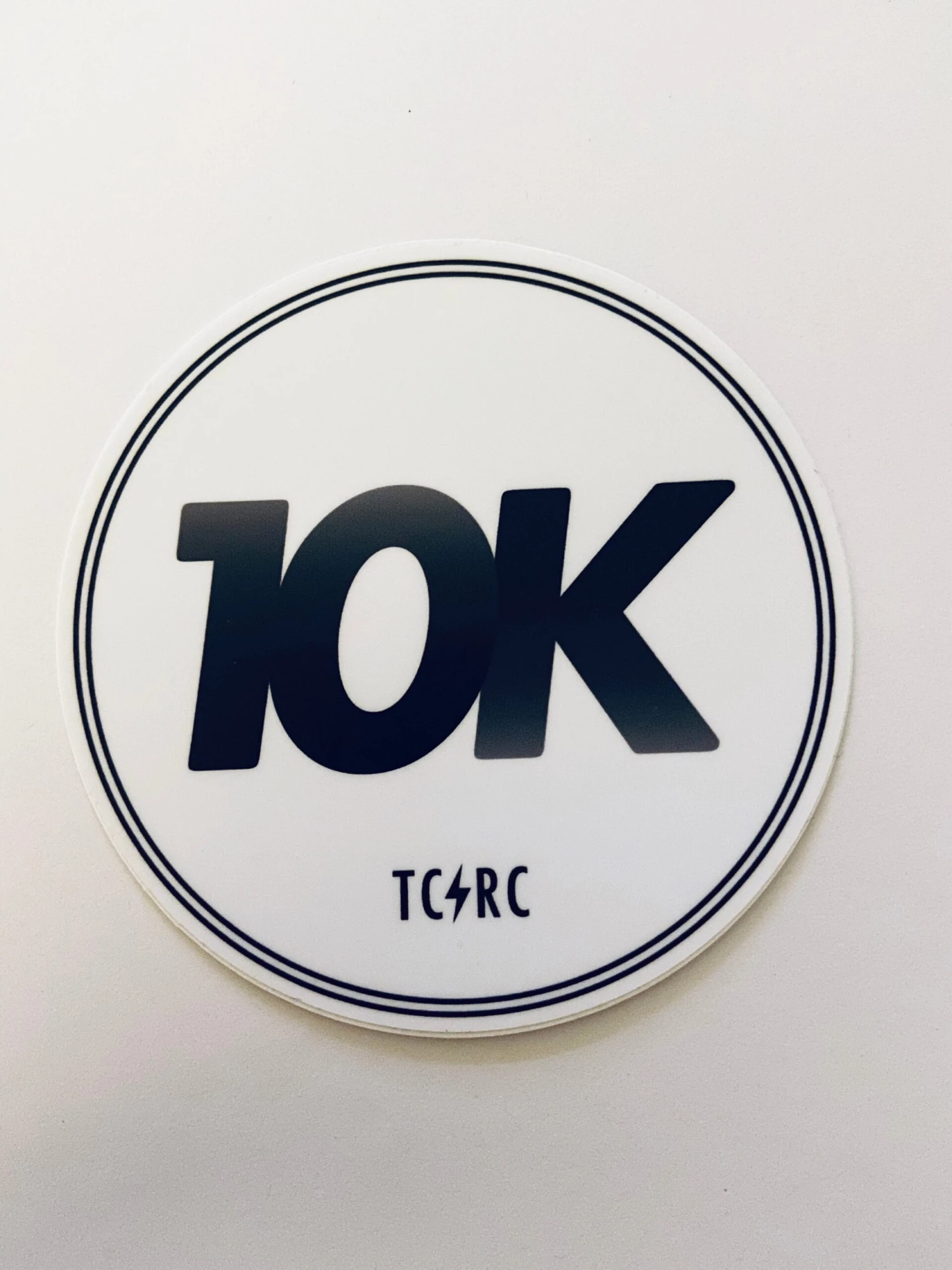 10K TCRC Finisher Achievement Sticker - Waterproof Vinyl Decal 1 10K TCRC Finisher Achievement Sticker - Waterproof Vinyl Decal