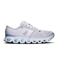 On Women's Cloud X 4 (Silver/Chambray)
