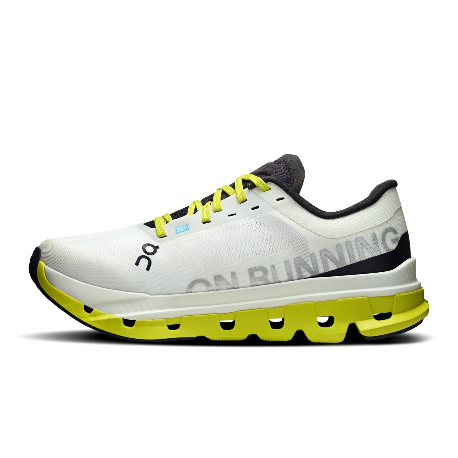On Women's Cloudflow 5 (White/Lime) 4 On Women's Cloudflow 5 (White/Lime) - Image 4