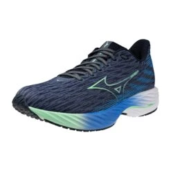 Mizuno Men's Wave Rider 28 (8Z4S - Vintage Indigo/Neo Mint) -TCRunning Shop 411456 8Z4S 06