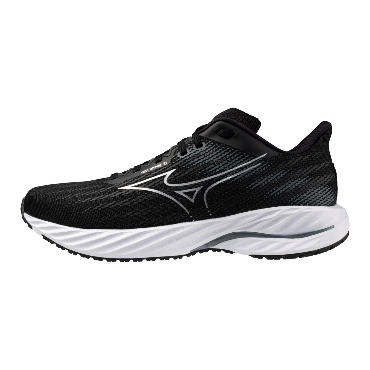Mizuno Men's Wave Inspire 21 (9073 - Black/Silver) 1 Mizuno Men's Wave Inspire 21 (9073 - Black/Silver)
