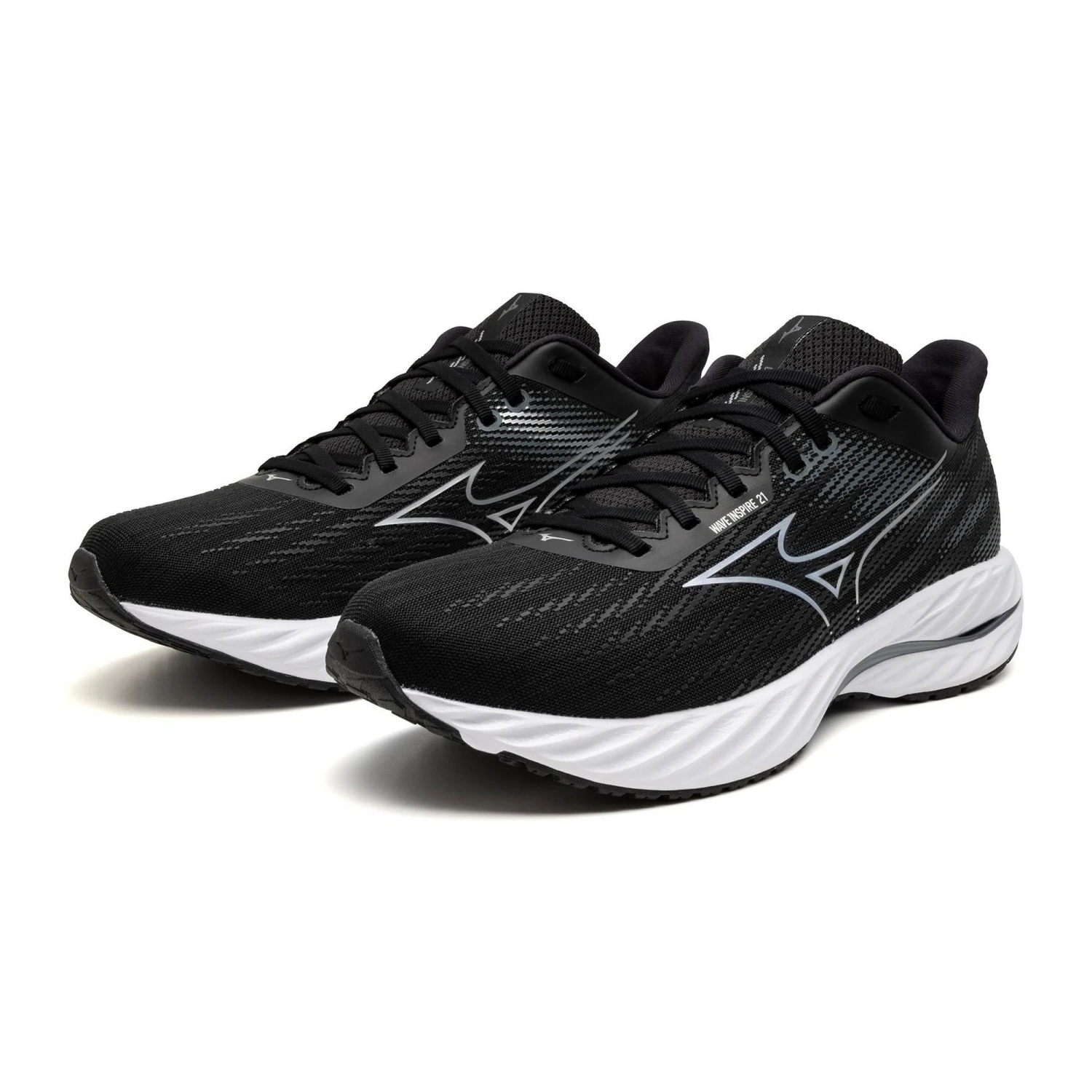 Mizuno Men's Wave Inspire 21 (9073 - Black/Silver) 3 Mizuno Men's Wave Inspire 21 (9073 - Black/Silver) - Image 3