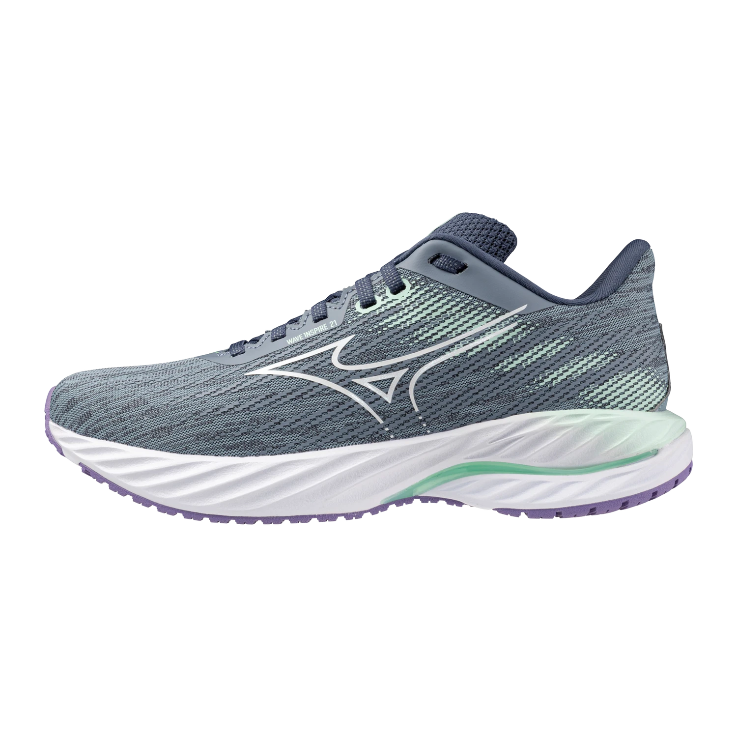 Mizuno Women's Wave Inspire 21 (9T00 - Tradewinds/White) 1 Mizuno Women's Wave Inspire 21 (9T00 - Tradewinds/White)