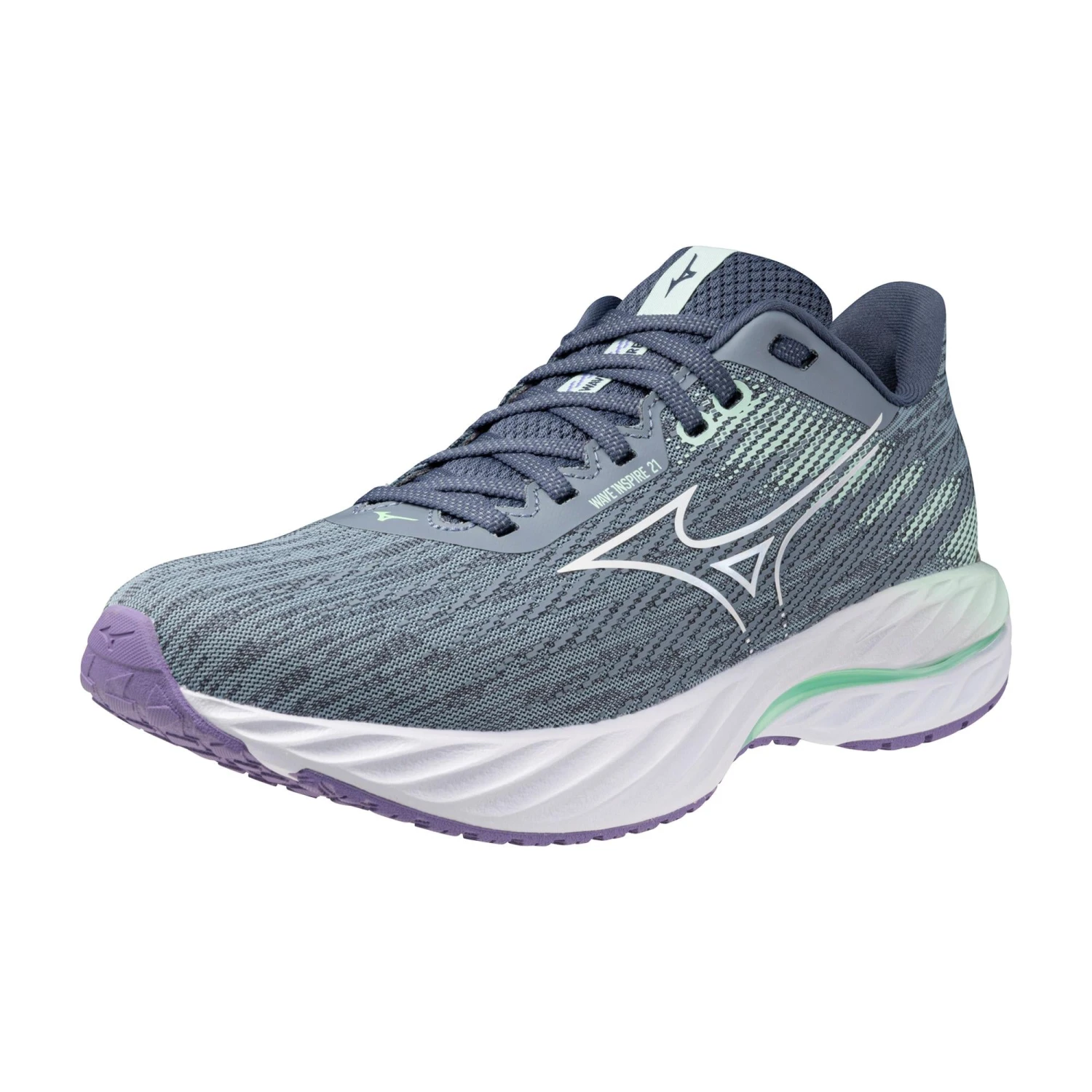 Mizuno Women's Wave Inspire 21 (9T00 - Tradewinds/White) 5 Mizuno Women's Wave Inspire 21 (9T00 - Tradewinds/White) - Image 5