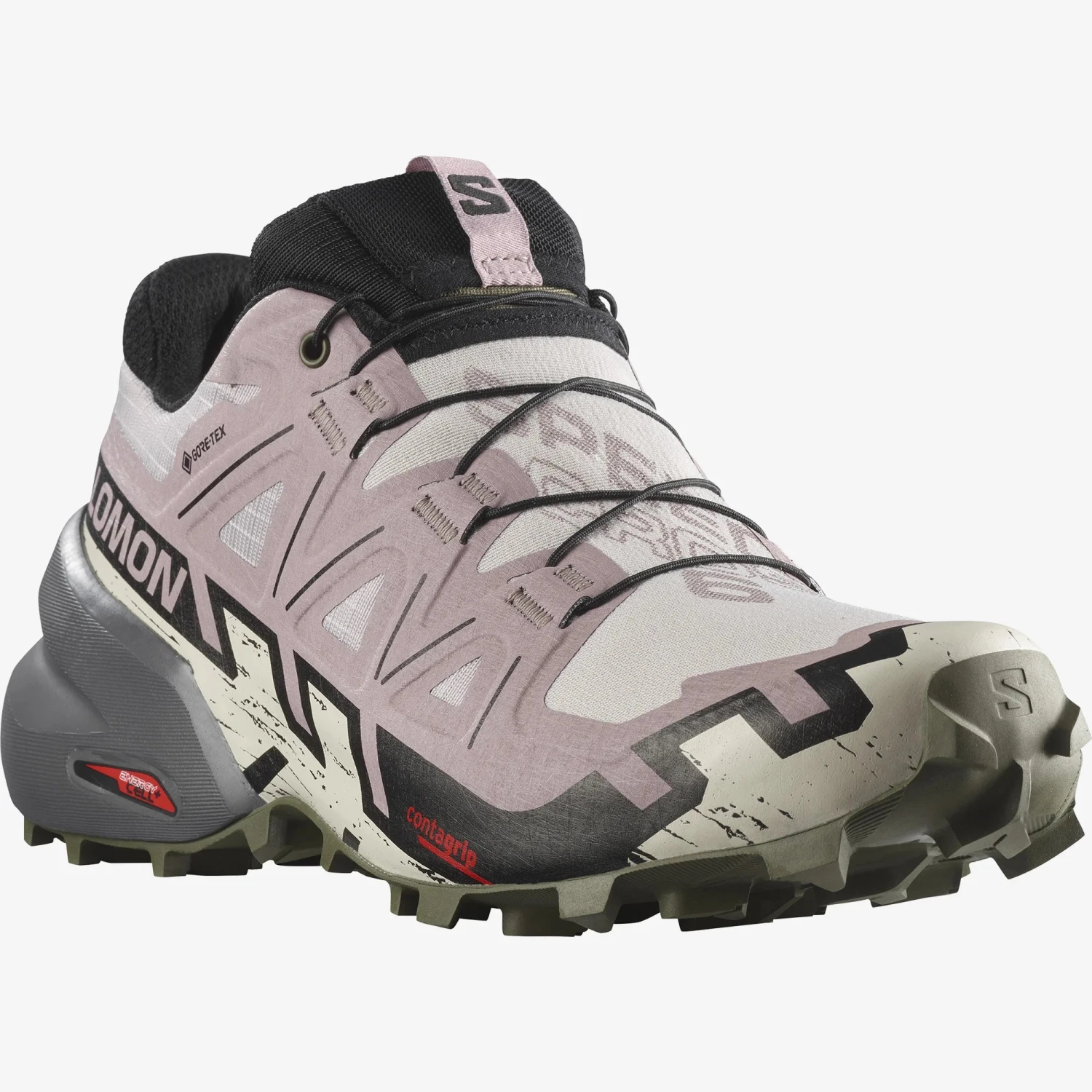 Salomon Women’s Speedcross 6 Gore-Tex (Ashes Of Roses/Black/Olive Night) 3 Salomon Women’s Speedcross 6 Gore-Tex (Ashes Of Roses/Black/Olive Night) - Image 3