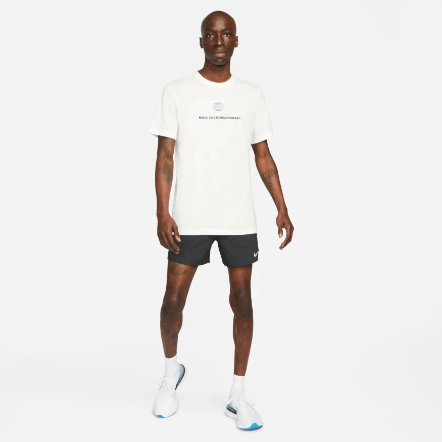 Nike Men's DRI-FIT Stride 5" Shorts (010 - Black/Black/Reflective Silver) 3 Nike Men's DRI-FIT Stride 5" Shorts (010 - Black/Black/Reflective Silver) - Image 3