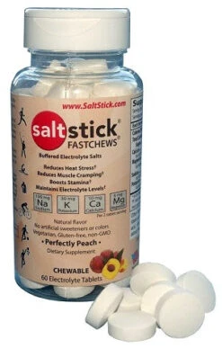 SaltStick Fastchews 60 Tablet Bottle - Perfectly Peach
