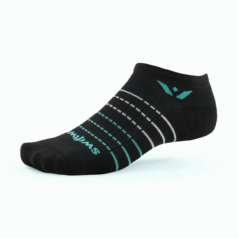 ASPIRE ZERO Running Sock (Stripe Black Aqua) 1 ASPIRE ZERO Running Sock (Stripe Black Aqua)