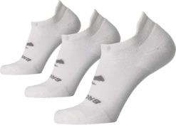 Brooks Run-In No Show Running Socks - 3-Pack White