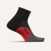 Feetures Elite Light Cushion Quarter Socks - Bounce Black