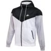 Nike Men's Windrunner Hooded Training Windbreaker (012 - Team Black/Team White/Wolf Grey/White)