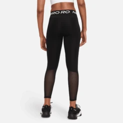 Nike Women's Pro Mid-Rise Mesh-Paneled Leggings (010 - Black/White) 12 Nike Women's Pro Mid-Rise Mesh-Paneled Leggings (010 - Black/White) -TCRunning Shop AURORA CZ9779 010 PHSBM001 2000