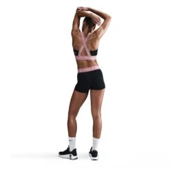 Nike Women's Pro 3" Training Shorts - Black/Elemental Pink/White -TCRunning Shop AURORA CZ9857 027 PHSBM001 2000