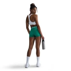 Nike Women's Pro 3" Shorts (326 - Stadium Green/White) 7 Nike Women's Pro 3" Shorts (326 - Stadium Green/White) -TCRunning Shop AURORA CZ9857 326 PHSBM001 2000