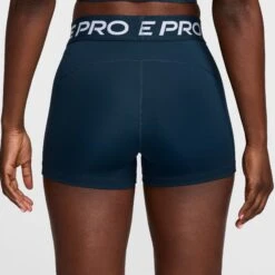 Nike Women's Pro 3" Training Shorts - Armory Navy/White 9 Nike Women's Pro 3" Training Shorts - Armory Navy/White -TCRunning Shop AURORA CZ9857 478 PHSYM001 2000