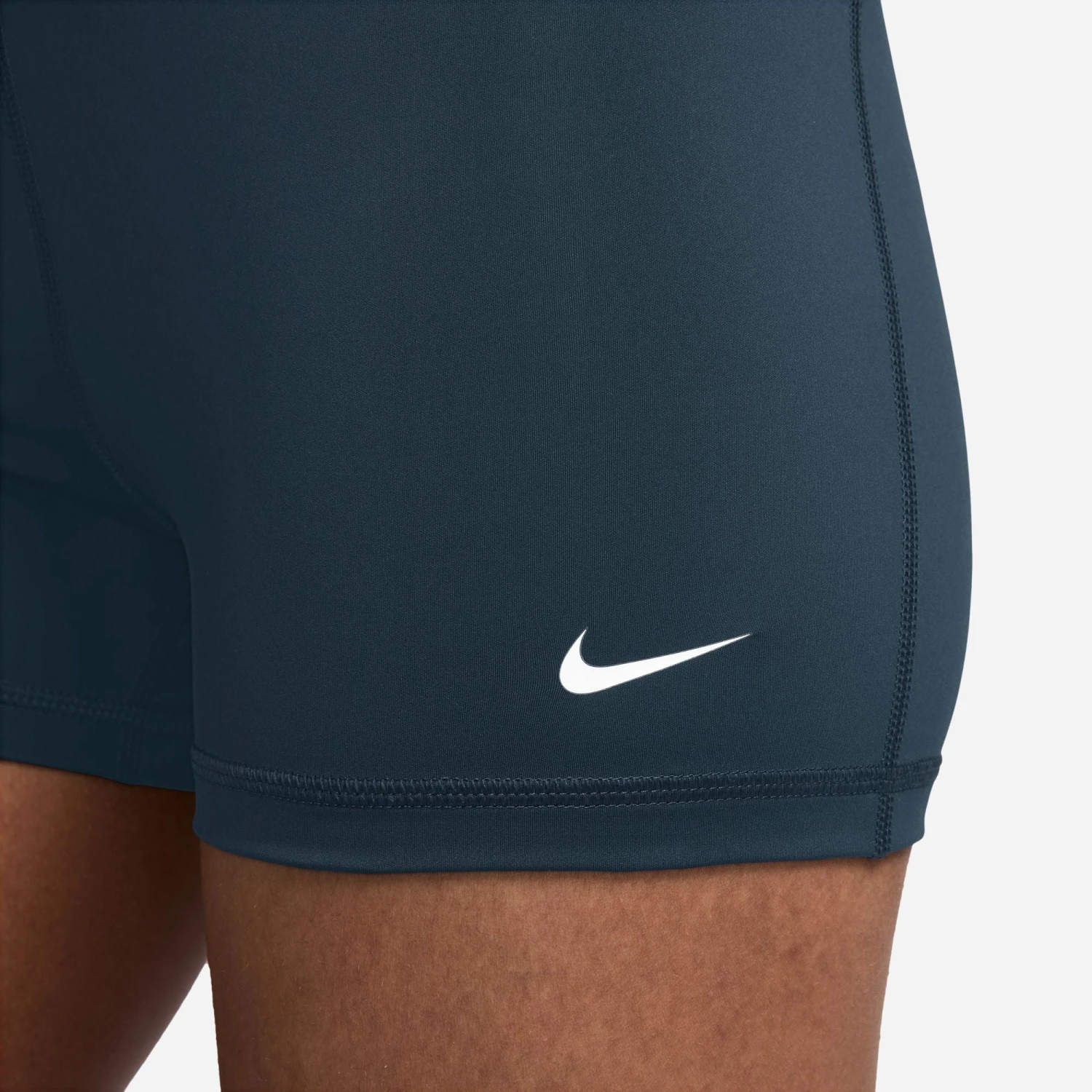 Nike Women's Pro 3" Training Shorts - Armory Navy/White 7 Nike Women's Pro 3" Training Shorts - Armory Navy/White - Image 7