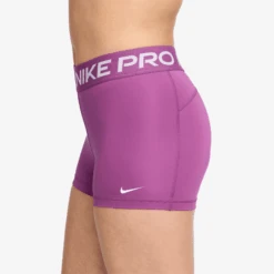 Nike Women's Pro 3" Shorts (518 - Hot Fuchsia/White) -TCRunning Shop AURORA CZ9857 518 PHSYM001 2000